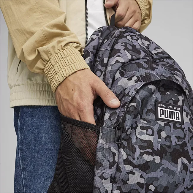 Рюкзак PUMA Academy Backpack 19L серый 20x37x30 см