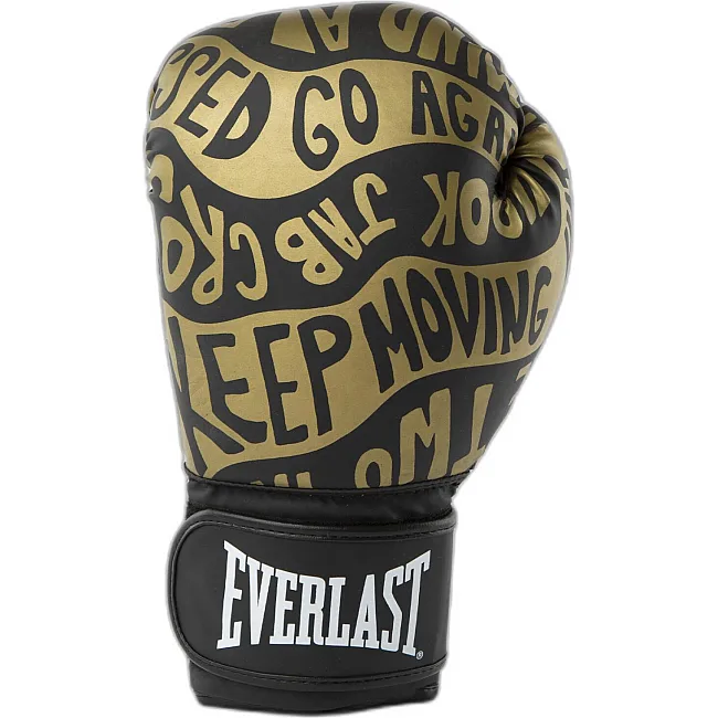 Боксерские перчатки Everlast SPARK BOXING GLOVES черный, золотой 12 унций
