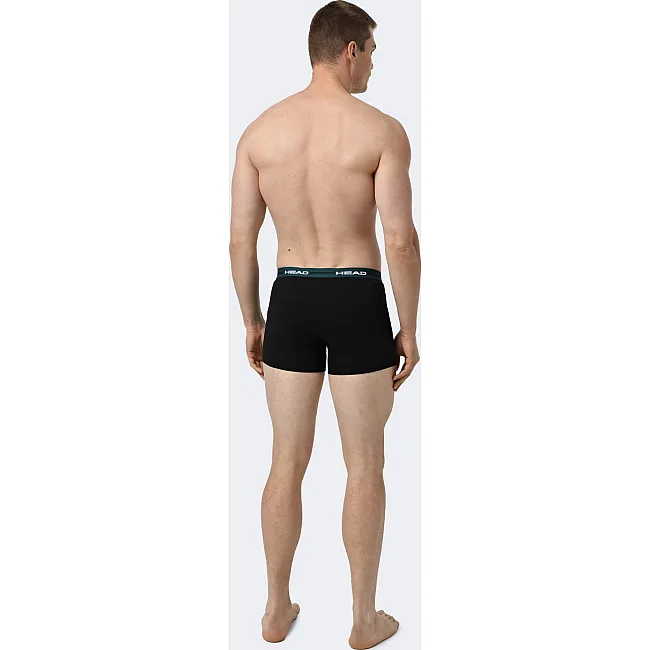 Трусы-боксеры Head MEN ELASTIC BOXER 2P черный, зеленый
