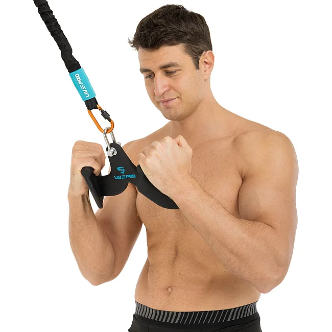 Рукоять для тяги c узким хватом
 V-grip нескользящее покрытие LiveUp LP8323 27,5см