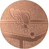 Жетон-наклейка на медаль на кубок ø25мм SP-SPORT Більярд 25-0021 (Бронзовий)
