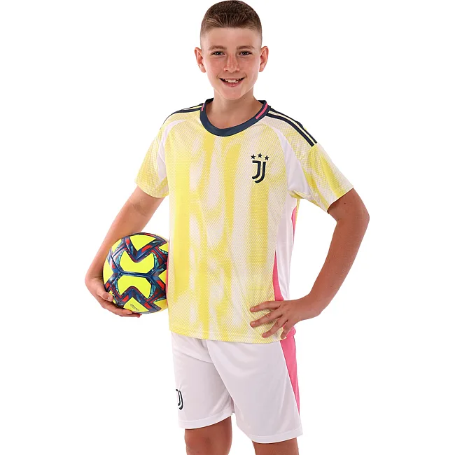Футбольна форма дитяча із символікою клубу
 JUVENTUS гостьова 2025 SP-SPORT

 CO-4744 20-28 (Жовто-білий)
