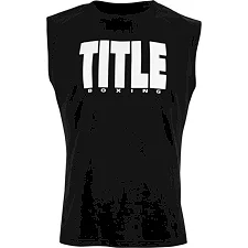 Безрукавка TITLE Boxing Iconic Block Muscle Tee Black White