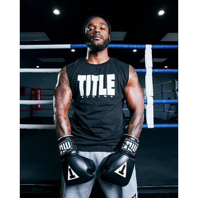 Безрукавка TITLE Boxing Iconic Block Muscle Tee Black White