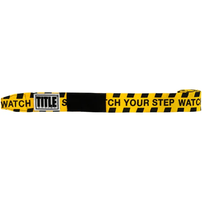 Бинты для бокса TITLE Boxing Print 450см Gold Black White