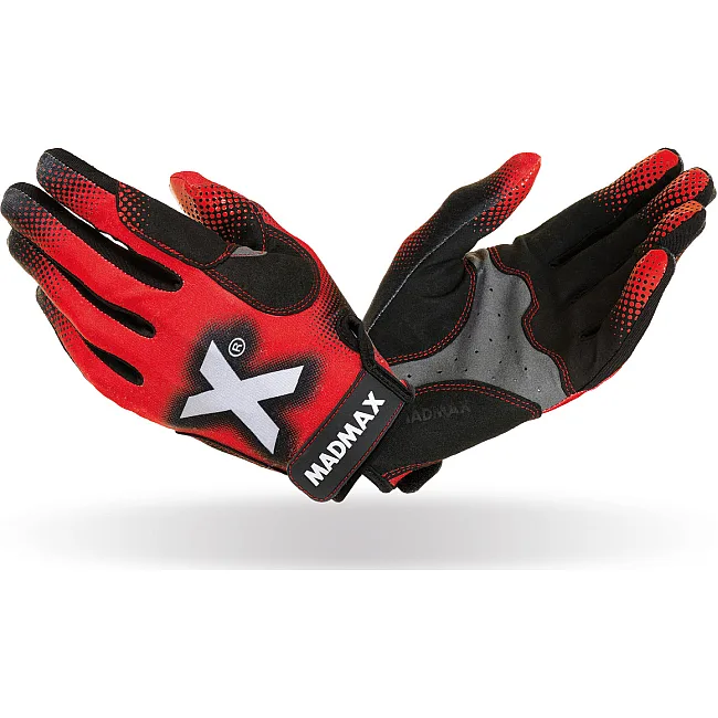Рукавиці для фітнесу MADMAX MXG-101 X Gloves Black/Grey/Red