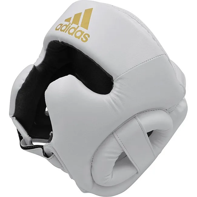 Боксерский шлем Adidas Speed Super Pro Training (бело-золотой, ADISBHG042)