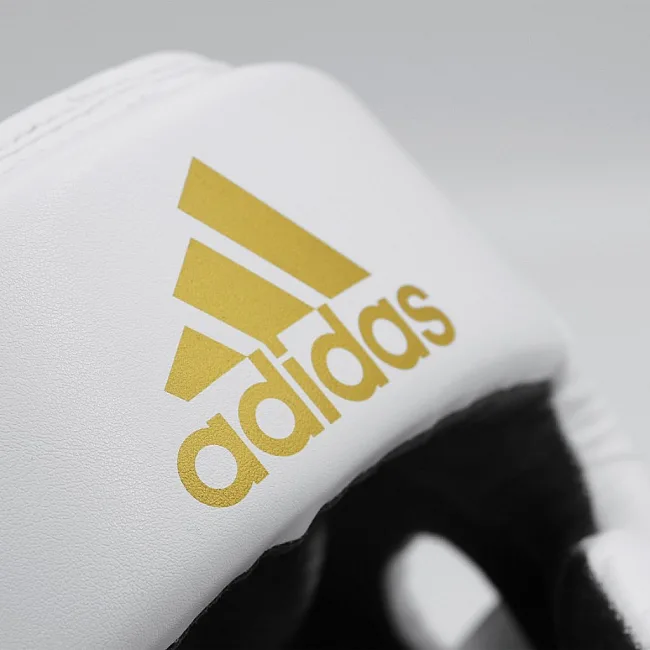 Боксерский шлем Adidas Speed Super Pro Training (бело-золотой, ADISBHG042)