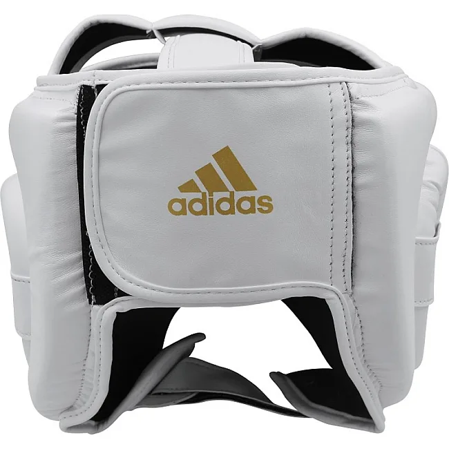 Боксерский шлем Adidas Speed Super Pro Training (бело-золотой, ADISBHG042)