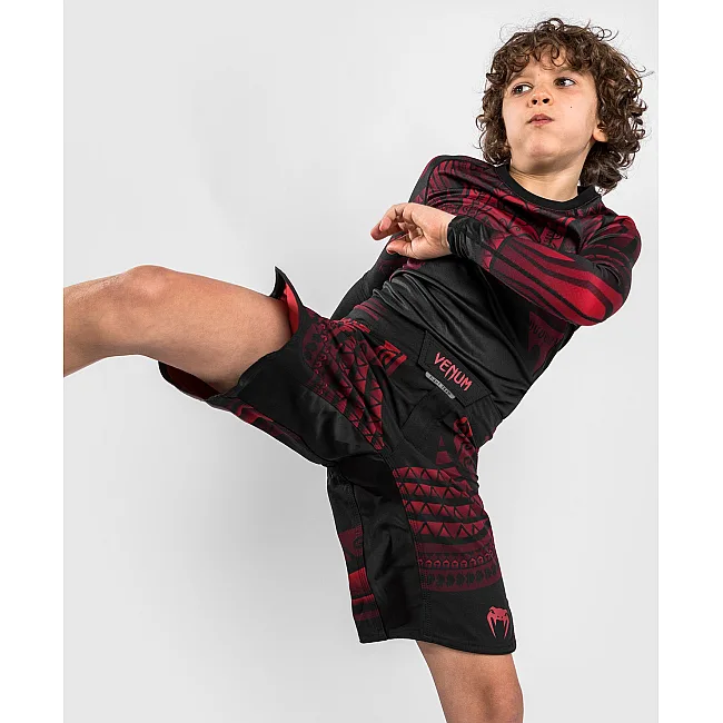 Шорты детские для MMA VENUM Nakahi Fightshort Black Red
