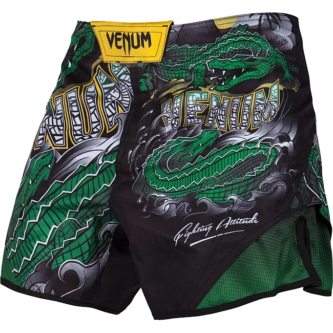 Шорты для ММА VENUM Crocodile Black Green