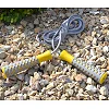 Скакалка POWERPLAY 4206 PRO+ Серо-желтая (2,75м)
