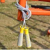 Скакалка POWERPLAY 4206 PRO+ Серо-желтая (2,75м)