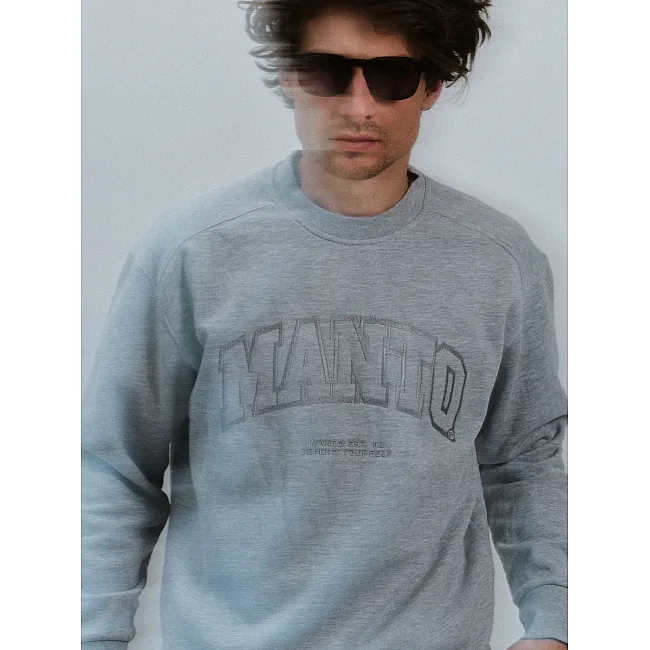 Світшот MANTO Crewneck Varsity Gray