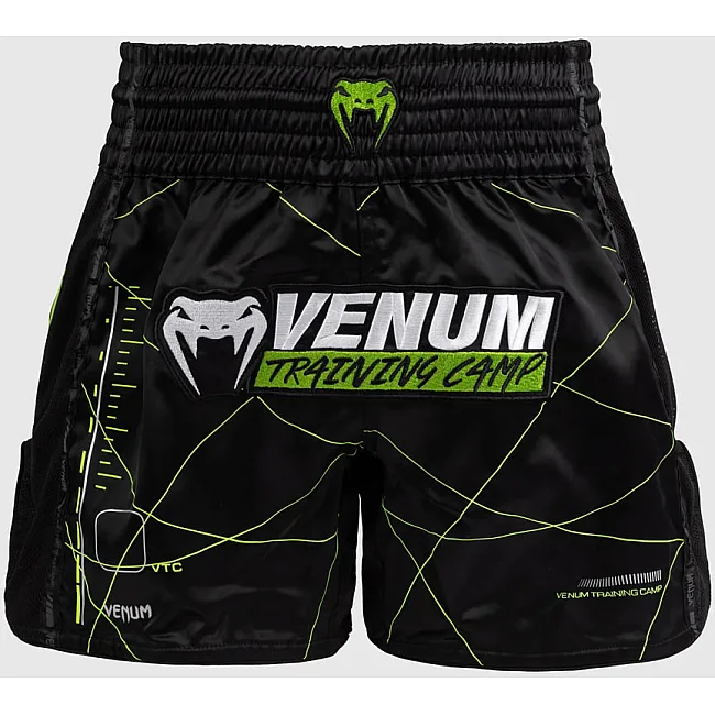 Тайські шорти VENUM Training Camp 4.0 - Black/Neon Green