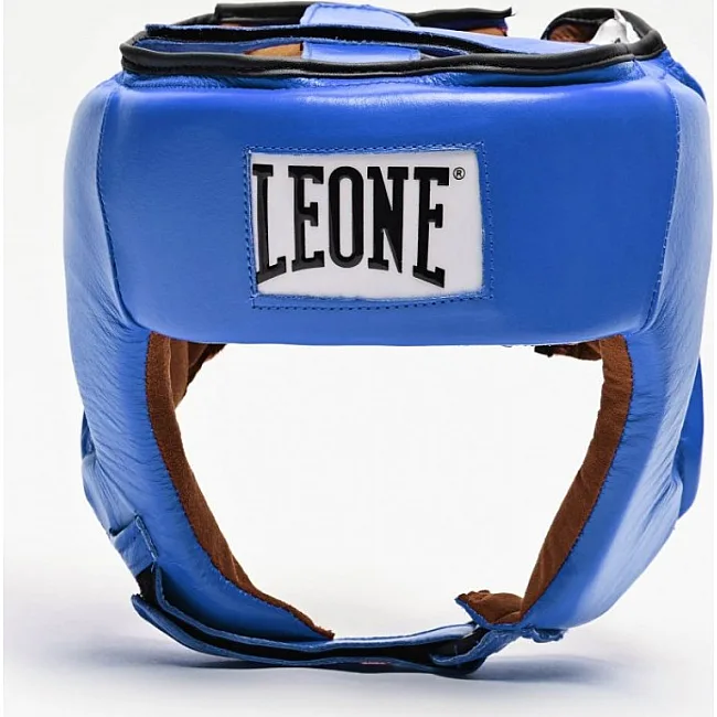 Турнирный боксерский шлем LEONE Contest Blue S