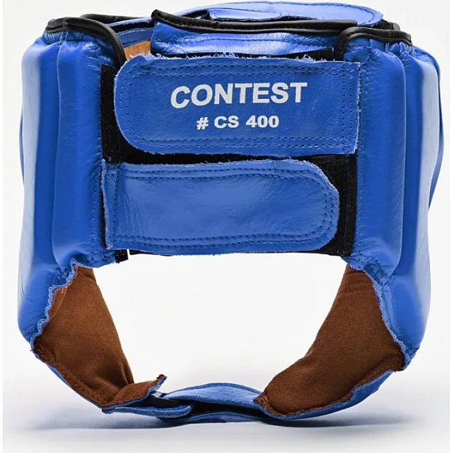 Турнирный боксерский шлем LEONE Contest Blue S