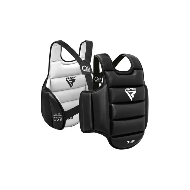 Защитный жилет для карате RDX T2 Karate Chest Guard BlackWhite