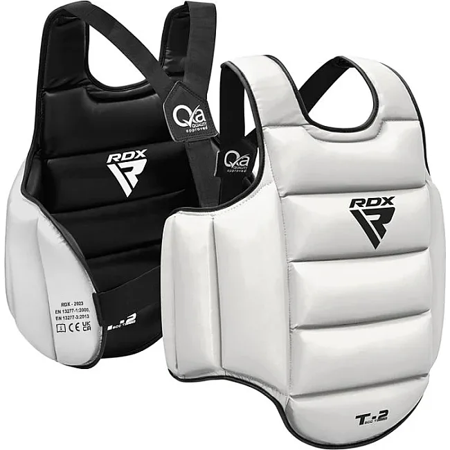 Защитный жилет для карате RDX T2 Karate Chest Guard BlackWhite