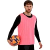 Манишка спортивная игровая двусторонняя цельная SP-SPORT
 CO-0791 (Оранжевый-розовый)