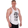 Майка борцовка мужская SP-SPORT MUSCLE LION ML-1185 (Белый)