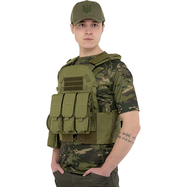 Разгрузочный жилет
 на 5 карманов MILITARY RANGERS
 ZK-9103 (Черный)
