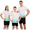 Футбольная форма комплект футболка и шорты LIDONG D8853 4XS-XXL (Белый-черный)