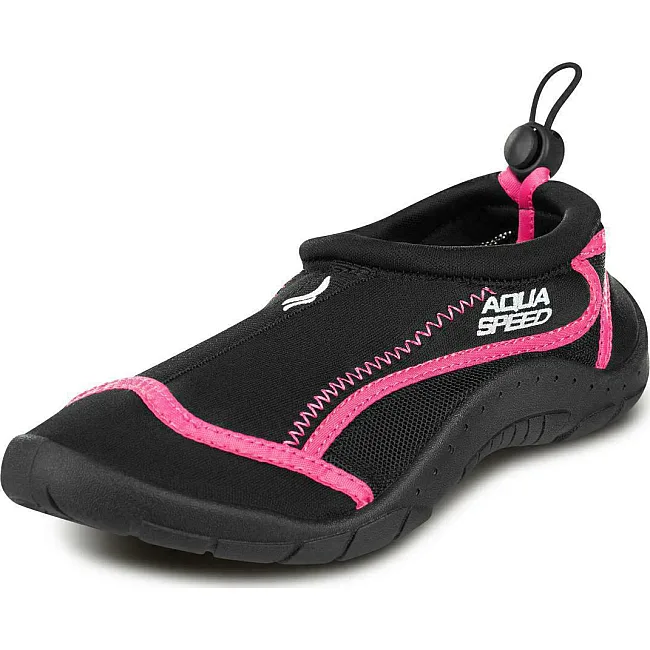 Аквашузи Aqua Speed AQUA SHOE MODEL 28D 9560 чорний, малиновий