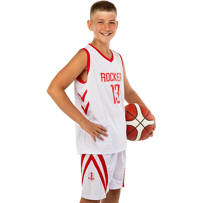 Детская баскетбольная форма
 NBA клуб Houston Rockets 13 BA-0966 (Белый-красный)