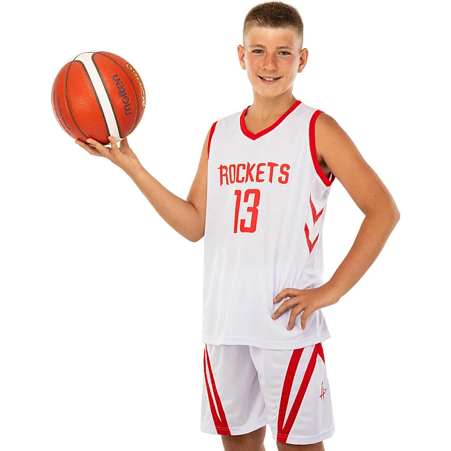 Детская баскетбольная форма
 NBA клуб Houston Rockets 13 BA-0966 (Белый-красный)