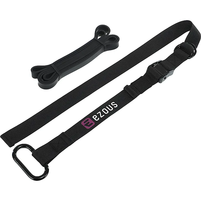 Стропа тренировочная с резиновой петлей для подтягивания TRAINING STRAP EZOUS G-01