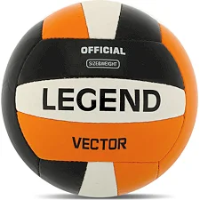 Волейбольный мяч LEGEND VECTOR VL-8445 №5 PU (Оранжевый-черный)