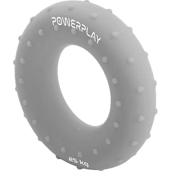 Эспандер кистевой силиконовый PowerPlay PP-4338 Large 25 кг. Серый