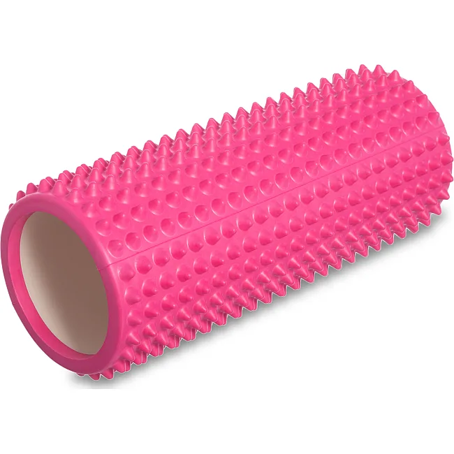 Роллер массажный цилиндр (ролик мфр) 33см Needle Roll SP-SPORT FI-1730 (Оранжевый)