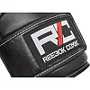 Боксерские перчатки Reebok Combat Leather Boxing Gloves черный, белый 10 унций