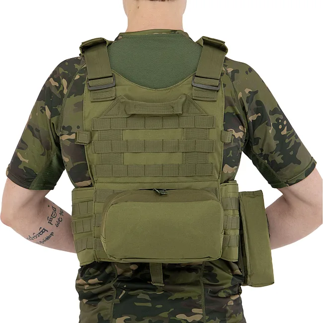 Разгрузочный жилет
 на 5 карманов MILITARY RANGERS
 ZK-9103 (Черный)