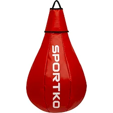 Боксерська груша краплеподібна набивна SPORTKO GP-1 50x24см (Червоний)