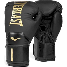 Боксерські рукавиці Everlast ELITE 2 BOXING GLOVES чорний, золотий 14 унцій