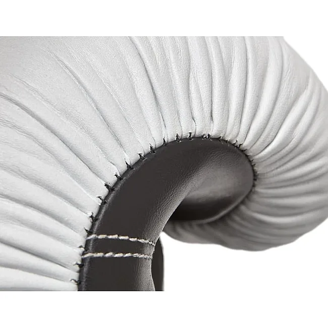 Боксерские перчатки Reebok Combat Leather Boxing Gloves черный, белый 10 унций