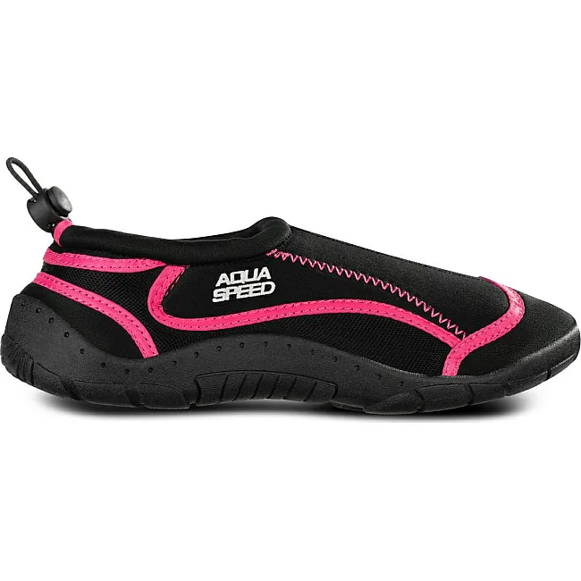 Аквашузи Aqua Speed AQUA SHOE MODEL 28D 9560 чорний, малиновий