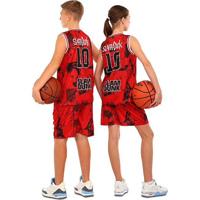 Детская баскетбольная форма
 NBA клуб Shuhoku 10 BA-6614 (Красный-черный)