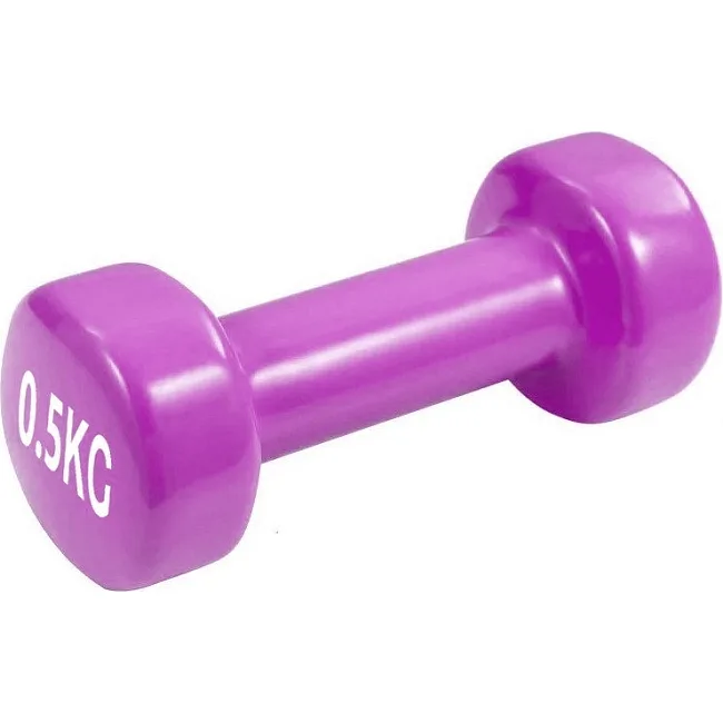 Гантель виниловый PowerPlay 4125 Achilles 0.5 кг. Розовая (1шт.)