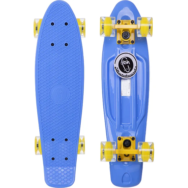 Пенни борд Penny Board круизер пластиковый со светящимися колесами 22