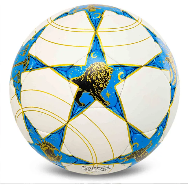 Футбольний м'яч BALLONSTAR UKRAINE FB-7581 №5 PU (Білий-синій)