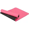 Коврик для йоги и фитнеса TPE двухслойный SP-PLANETA FI-3046-650 183x61x0,6см (Розовый-черный)