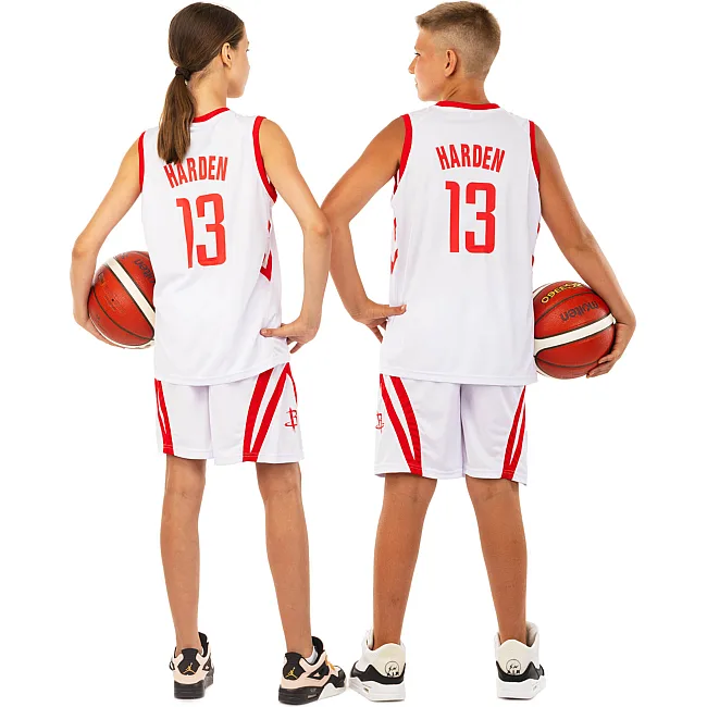 Детская баскетбольная форма
 NBA клуб Houston Rockets 13 BA-0966 (Белый-красный)