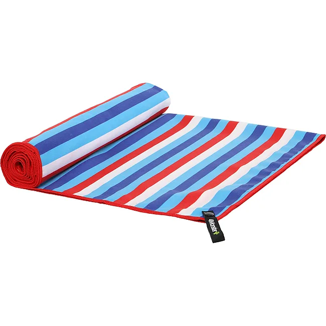 Полотенце для пляжа и бассейна из микрофибры RAINDOW BEACH TOWEL T-RST 80х160 см (Голубой-красный)