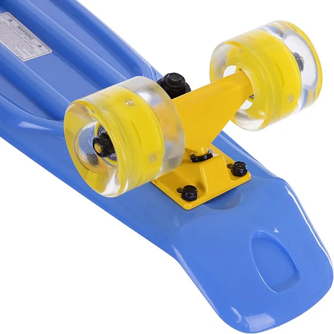 Пенни борд Penny Board круизер пластиковый со светящимися колесами 22