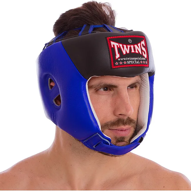 Шлем для бокса открытый
 кожаный TWINS
 HGL8-2T