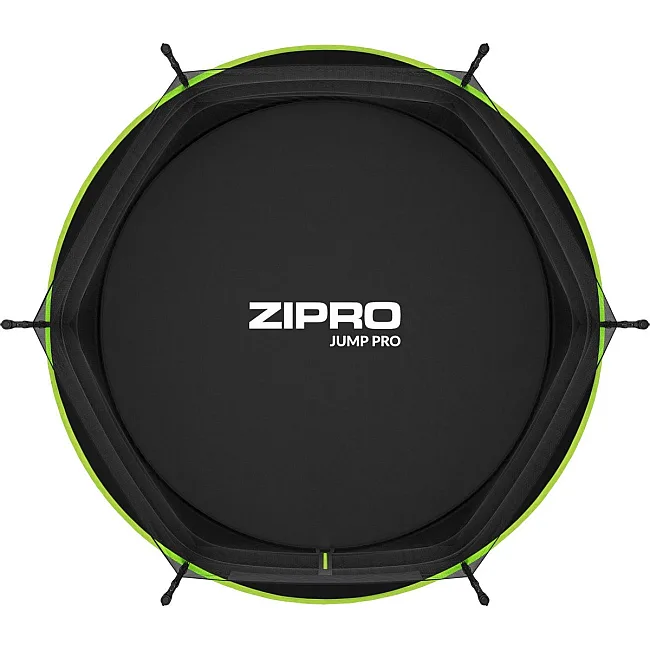 Батут Zipro Jump Pro з зовнішньою сіткою 6 футів 183 см чорно-зелений